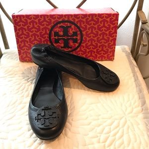 Tori Burch Reva Tumbled Leather flats